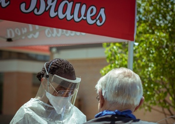 Michigan National Guard conducted COVID-19 testing in Tawas City, Mich.