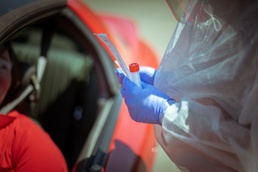 Michigan National Guard conducted COVID-19 testing in Tawas City, Mich.