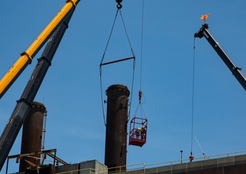 Historic steam plant undergoes initial phases of demolition