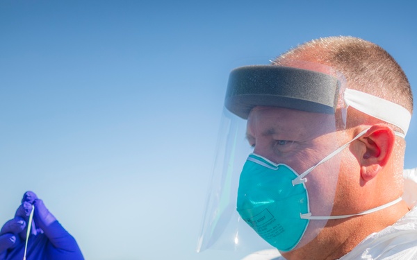 Michigan National Guard conducted COVID-19 testing in West Branch, Mich.