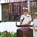 Capt. Zuzelski provides remarks at NMRTC PH Change of Command Ceremony