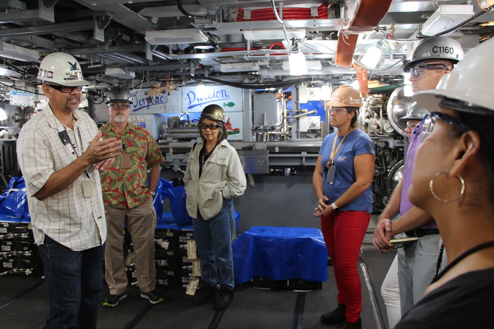 Down the USS Missouri Hatch