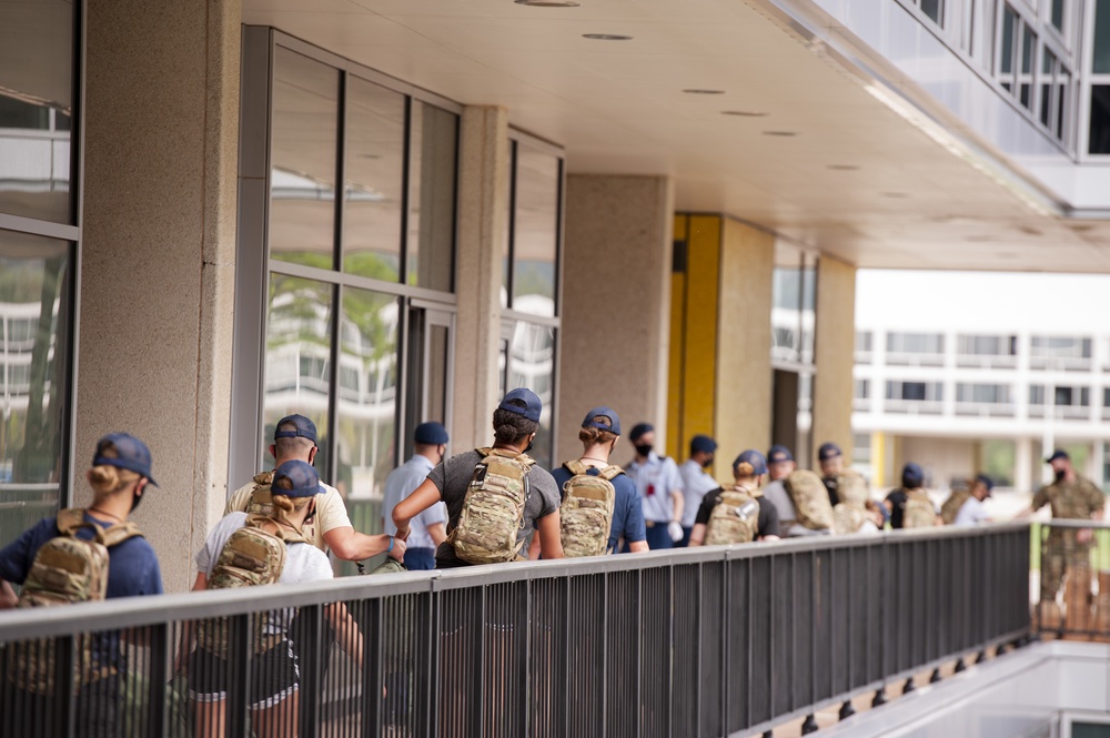 Appointees arrive at USAFA for I-Day