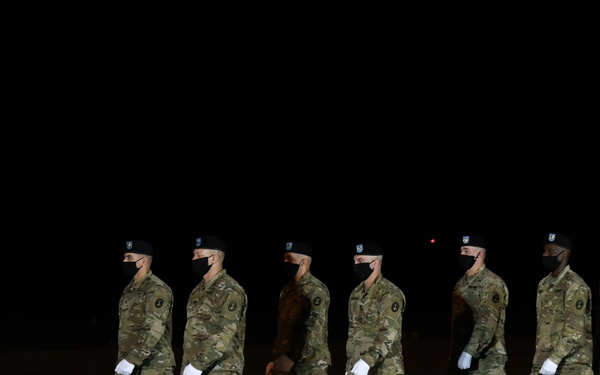 Army Spc. Nick Bravo Regules - Dignified Transfer