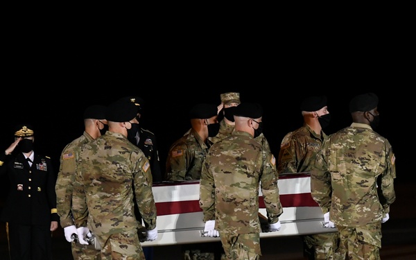 Army Spc. Nick Bravo Regules - Dignified Transfer