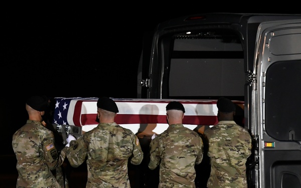 Army Spc. Nick Bravo Regules - Dignified Transfer