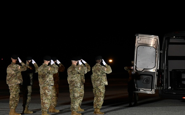 Army Spc. Nick Bravo Regules - Dignified Transfer