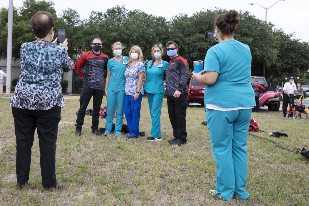 The Black Daggers descend onto Savannah to thank local medical workers.