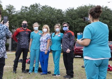 The Black Daggers descend onto Savannah to thank local medical workers.