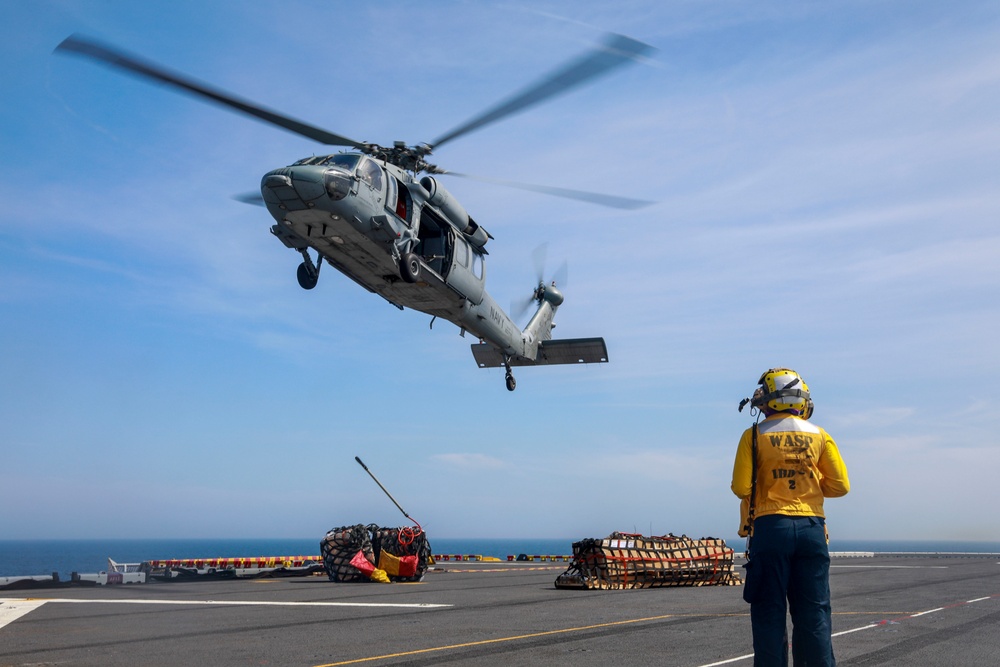 USS WASP (LHD 1) OPERATIONS AT SEA