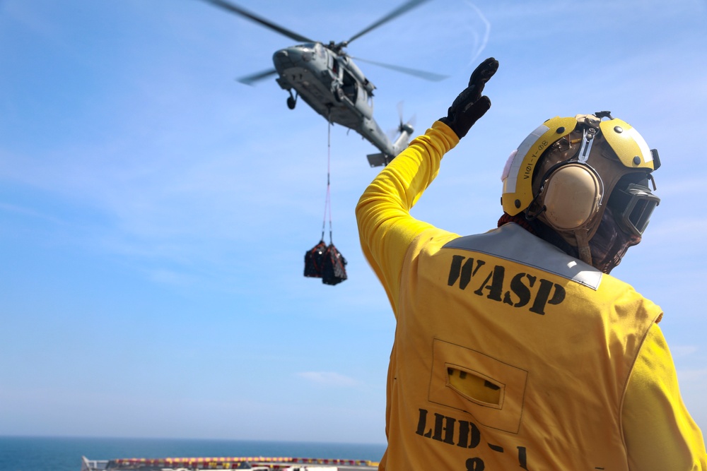 USS WASP (LHD 1) OPERATIONS AT SEA