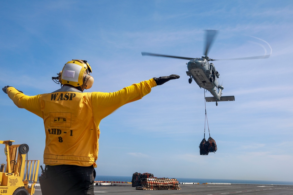 USS WASP (LHD 1) OPERATIONS AT SEA