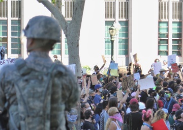 Cal Guard's 224 SB assists law enforcement in Los Angeles