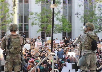 Cal Guard's 224 SB assists law enforcement in Los Angeles