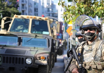 Cal Guard's 224 SB assists law enforcement in Los Angeles