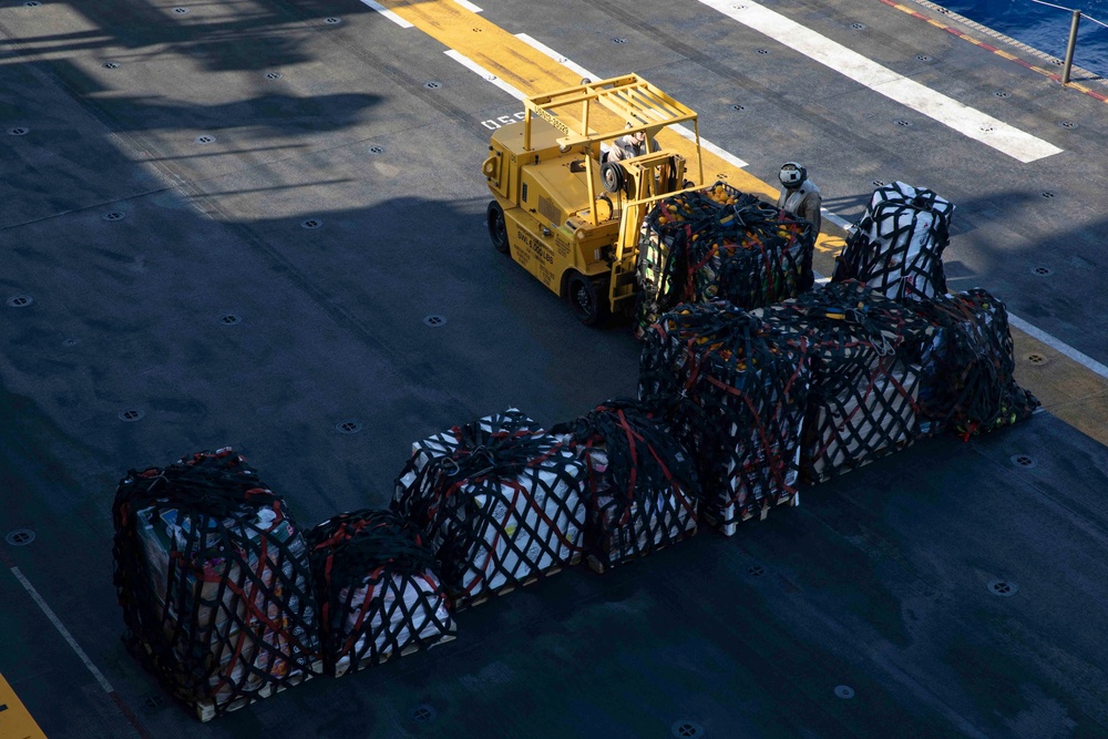 USS Bataan (LHD 5) Replenishment-at-sea