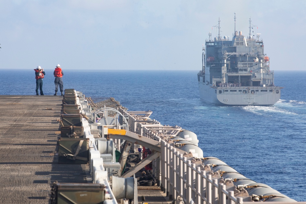 USS Bataan (LHD 5) replenishment-at-sea