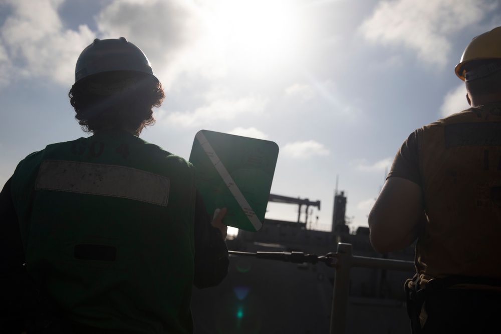 USS Bataan (LHD 5) replenishment-at-sea