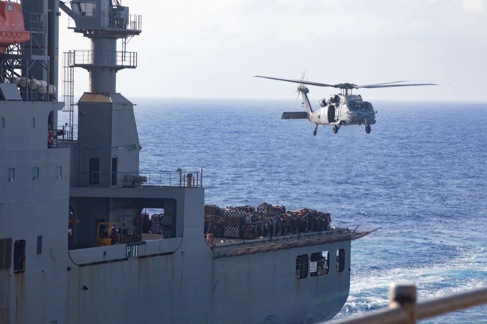 USS Bataan (LHD 5) replenishment-at-sea