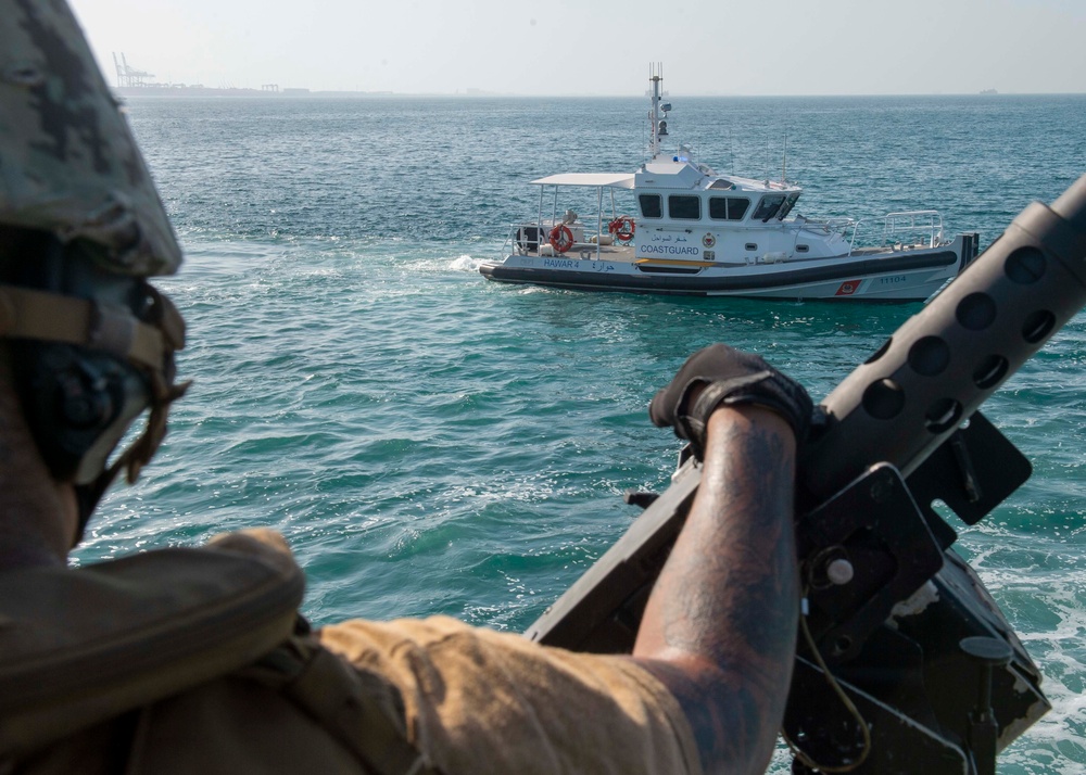 CTF 56 Conducts a Joint Patrol with the Bahraini coast guard in 5th Fleet