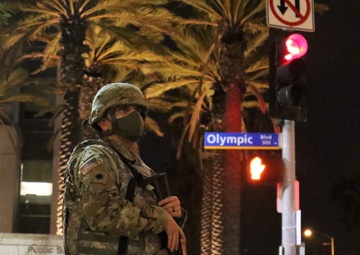 Cal Guard's 224 SB assists law enforcement in Santa Monica