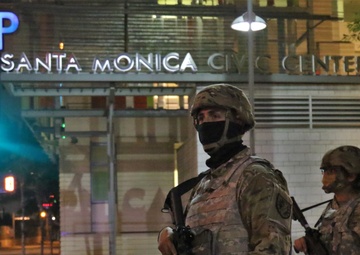 Cal Guard's 224 SB assists law enforcement in Santa Monica