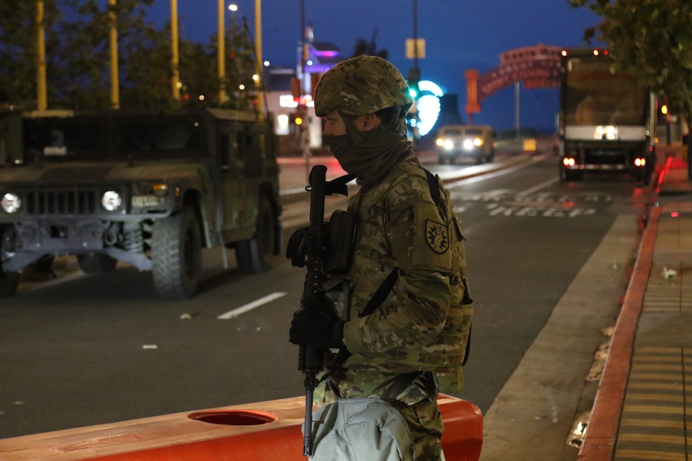 Cal Guard's 224 SB assists law enforcement in Santa Monica
