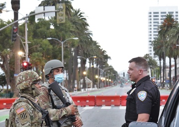 Cal Guard's 224 SB assists law enforcement in Santa Monica