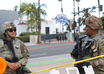 Cal Guard's 224 SB assists law enforcement in Santa Monica