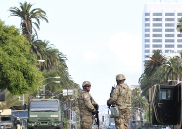 Cal Guard's 224 SB assists law enforcement in Santa Monica