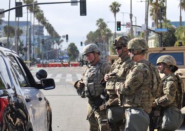 Cal Guard's 224 SB assists law enforcement in Santa Monica