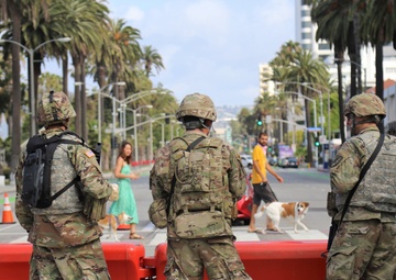 Cal Guard's 224 SB assists law enforcement in Santa Monica