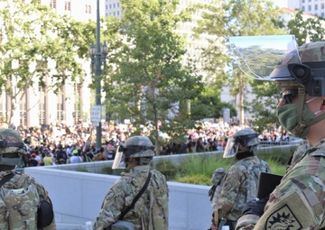 Cal Guard's 224 SB assists law enforcement in Los Angeles