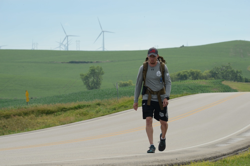 Jeff Campbell crosses Iowa for mental health