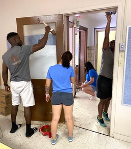 Fort Polk’s BOSS volunteers for local school beautification project