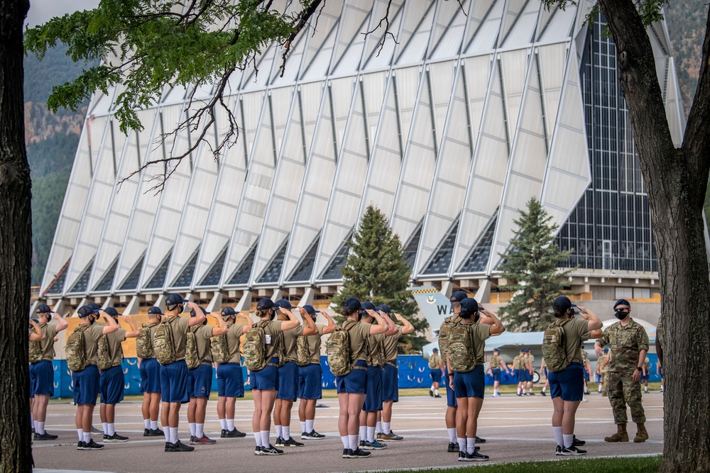 Academy basic cadets begin ROM