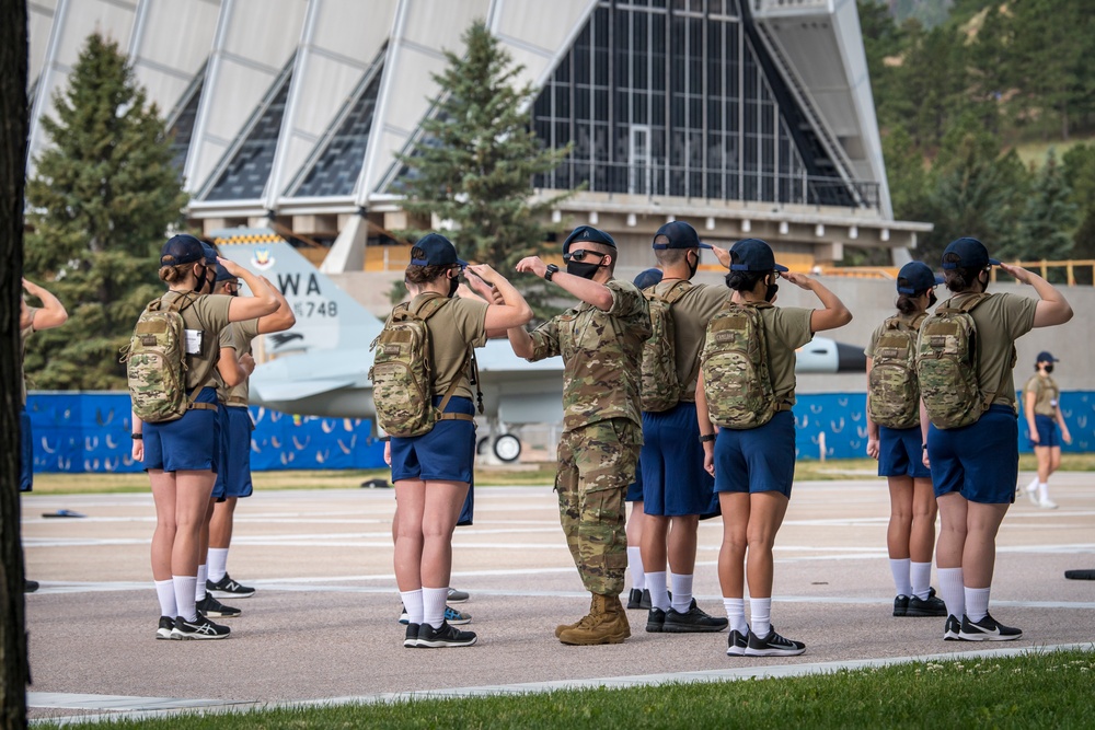 Academy basic cadets begin ROM