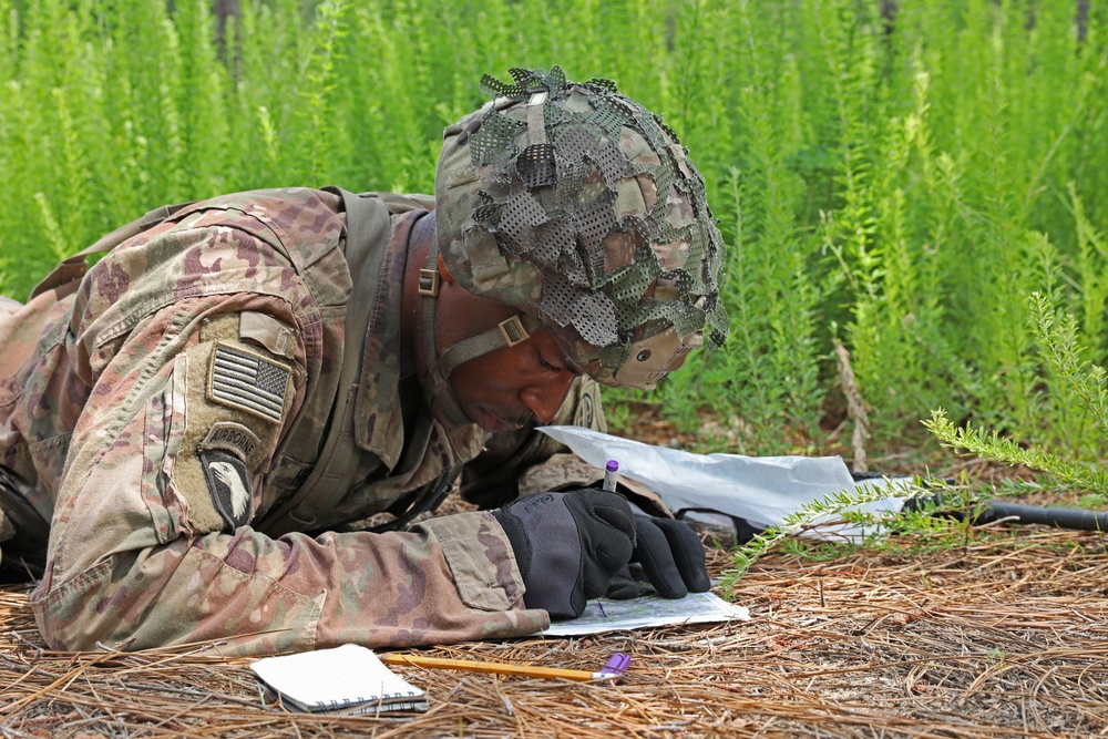 Paratrooper plots points on a map