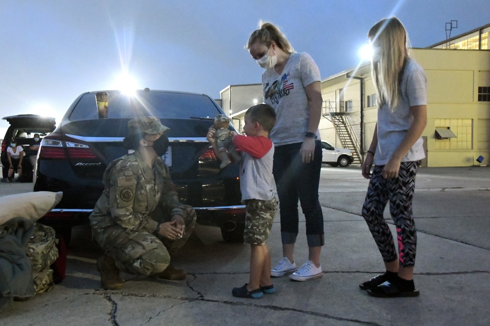 433rd CES firefighters deploy; unit, families say farewell