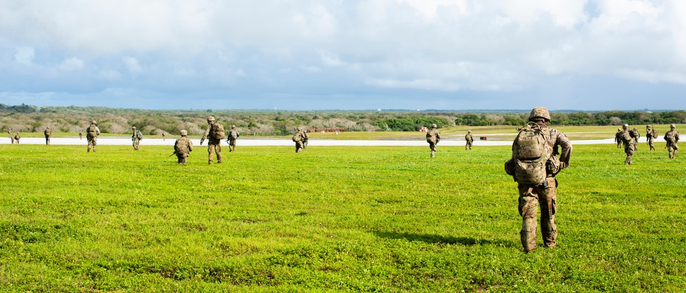 Paratroopers conduct Joint Forcible Entry Operation on Guam