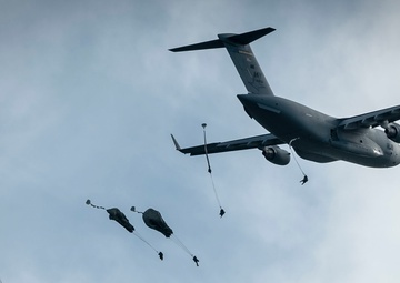 Army airborne task force descends onto Guam