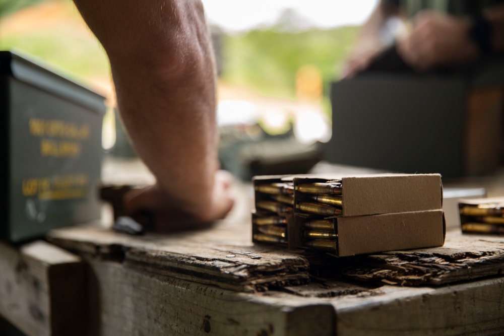 Recon Marines keep their shooting skills sharp