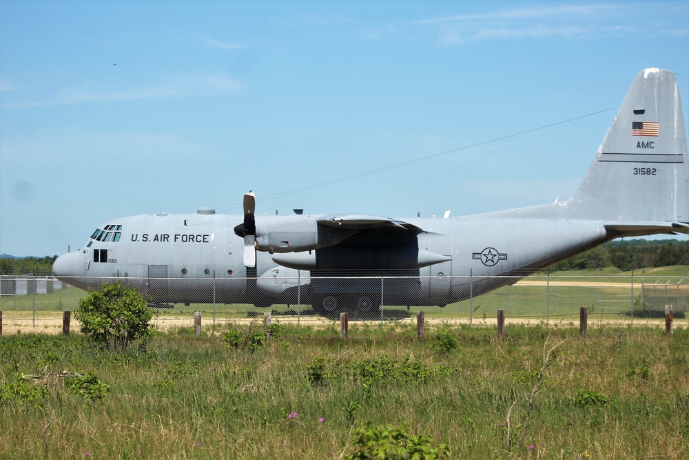 C-130 Hercules training aircraft at Fort McCoy