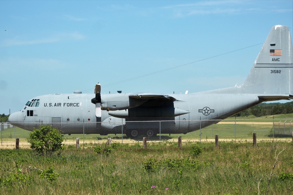 C-130 Hercules training aircraft at Fort McCoy