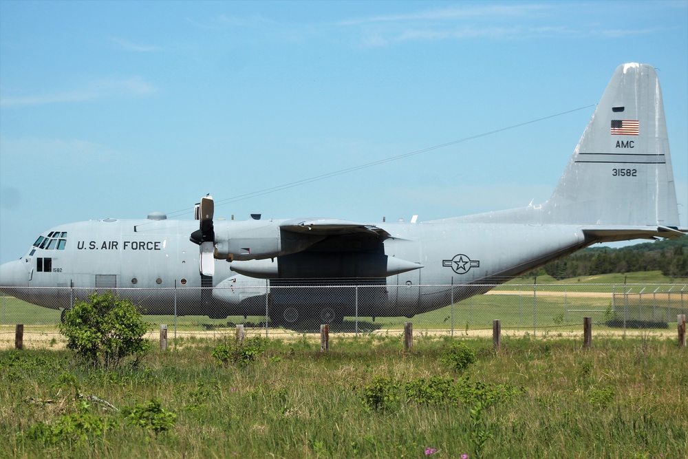 C-130 Hercules training aircraft at Fort McCoy