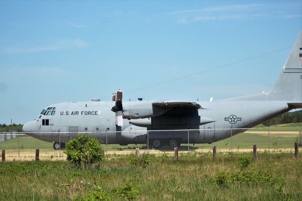 C-130 Hercules training aircraft at Fort McCoy
