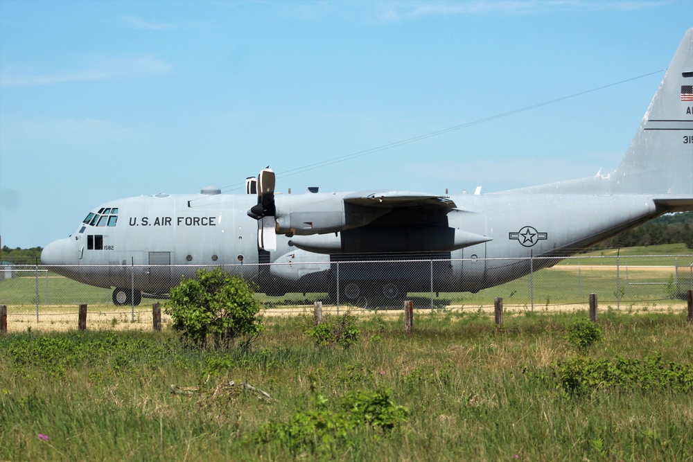 C-130 Hercules training aircraft at Fort McCoy