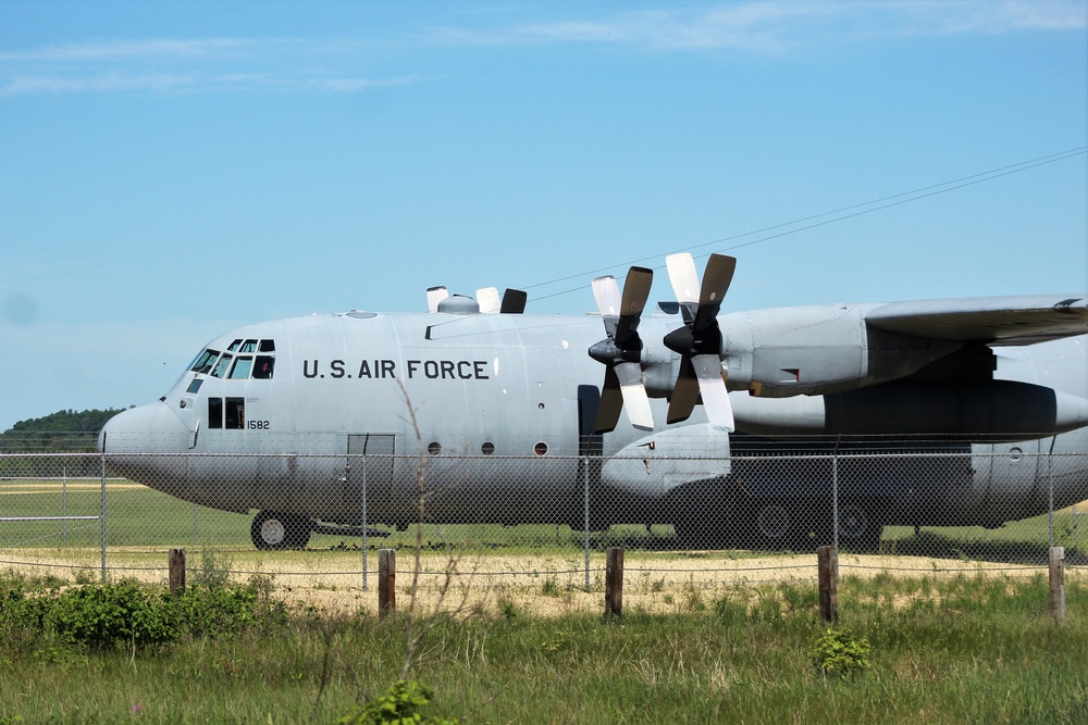 C-130 Hercules training aircraft at Fort McCoy