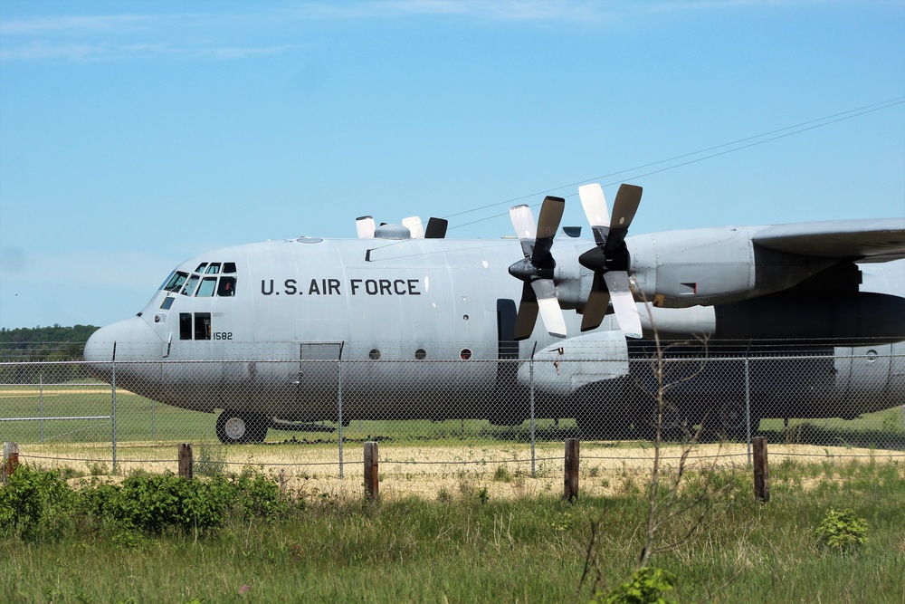 C-130 Hercules training aircraft at Fort McCoy