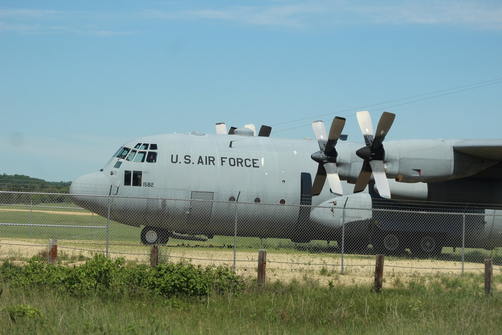 C-130 Hercules training aircraft at Fort McCoy